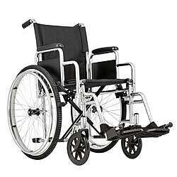 Кресло-коляска Ortonica Base 130 РU 19'' (хромированная рама, черные задние колеса) ш.с.48см