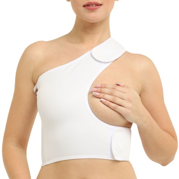 М-100М Бандаж онкологический после мастэктомии, №1, белый, левый
