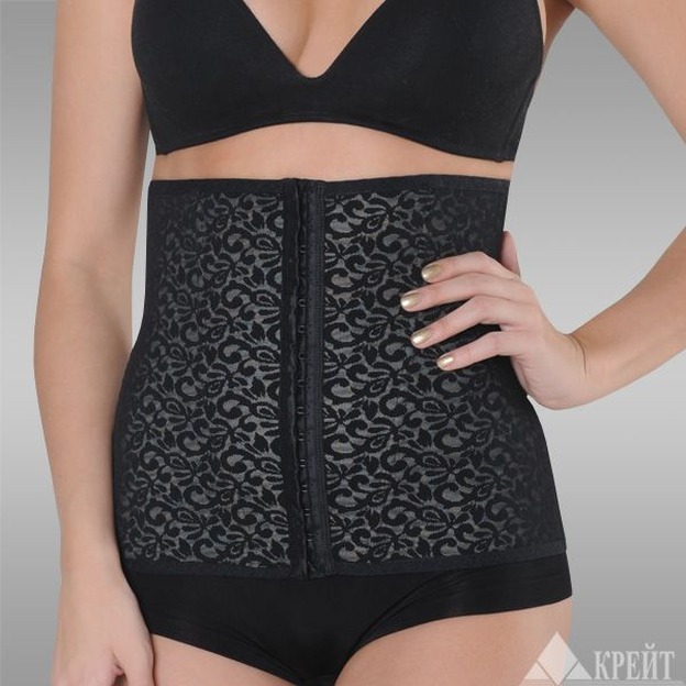 Д-221 Корсет компрессионный, №2, черно-бежевый