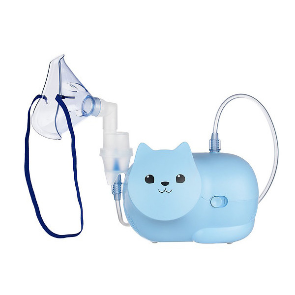 (к)Ингалятор компрессорный OMRON Neko Kat (KRU) детский (голубой)