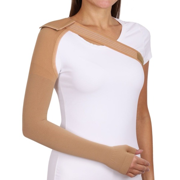 Рукав TONUS ELAST компрессионный с наплечником и полуперчаткой 0403-02, 2 кл(23-32мм.р.с.) , №5, XXX