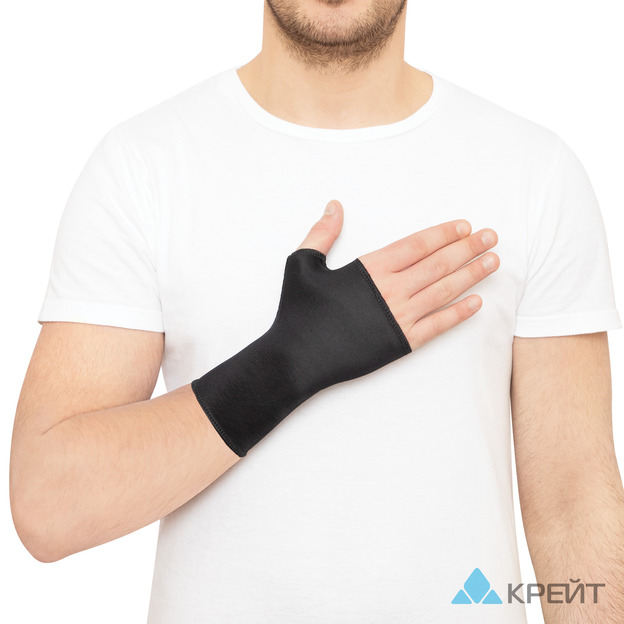 Бандаж для лучезапястного сустава У-800 №1, черный