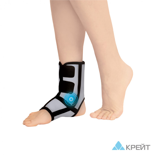 А-250 Бандаж для голеностопного сустава с аппликатором биомагнитным медицинским - 