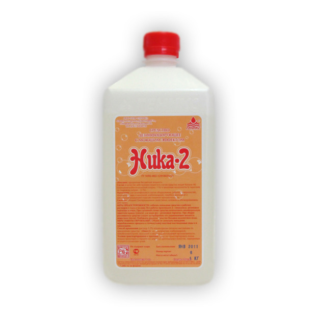 Ника-2 дезинфицирующее средство с моющим эффектом 1л