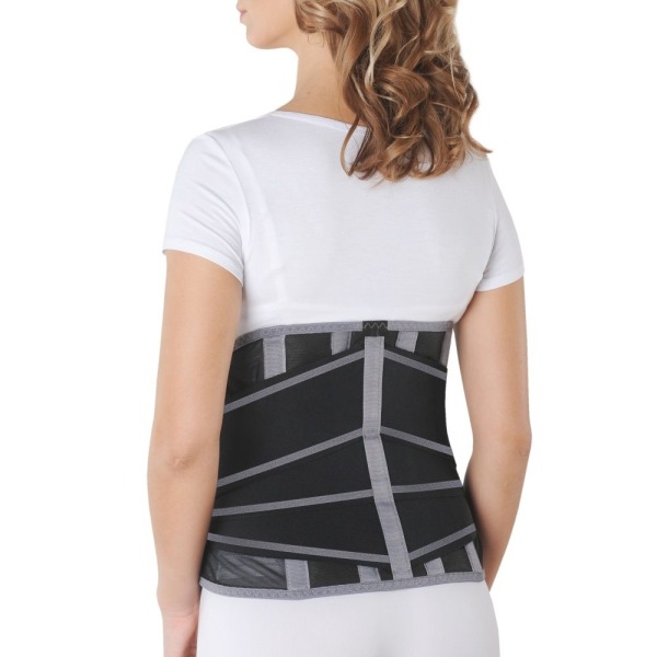 Корсет ортопедический грудопоясничный Б-2503, №6 черно-серый