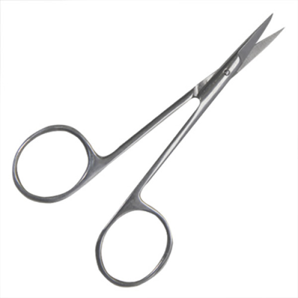 Ножницы глазные вертикально изогнутые остроконечные 113мм Н-41