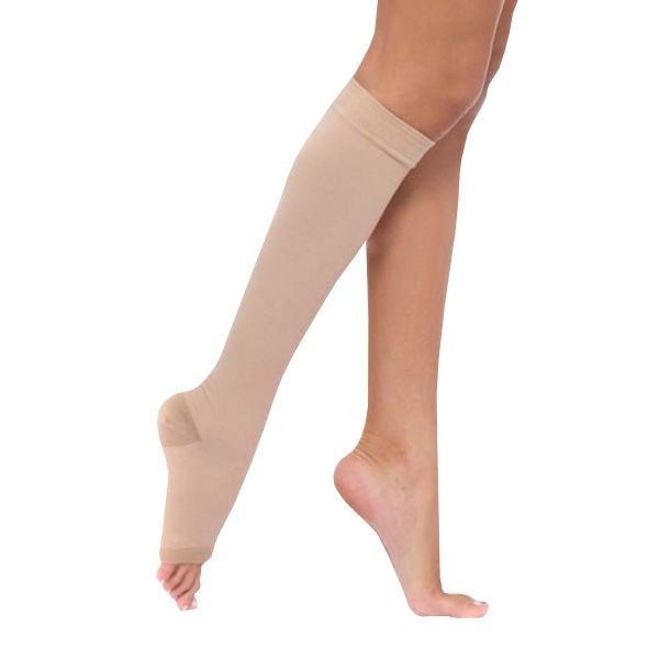 Чулки компрессионные до колена с открытым мыском (I класс компрессии), (пара) кремовый, Г1(п)-К , №3