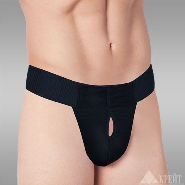 Бандаж грыжевой паховый Б-461, черн