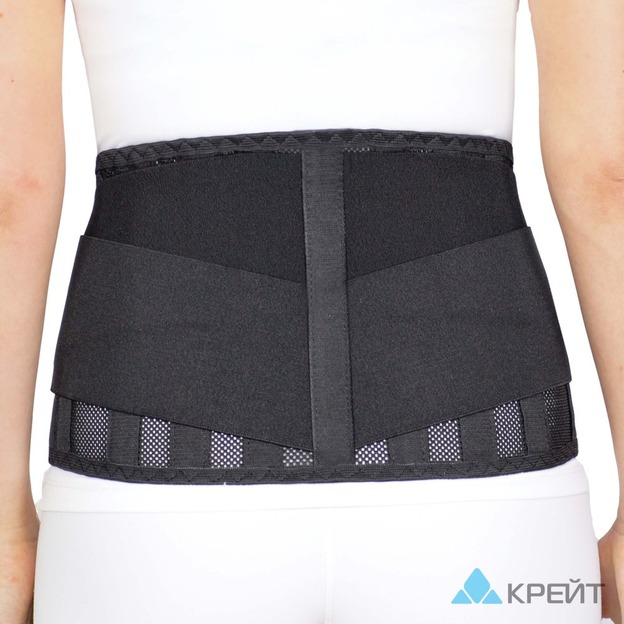 Б-502/6МР Корсет ортопедический пояснично-крестцовый, №7, черно-серый