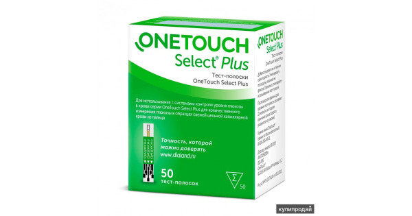 Тест-полоски ONE TOUCH Select Plus №50