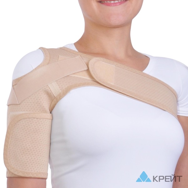 F-624 Бандаж для плеча и предплечья, №5, бежевый, правый