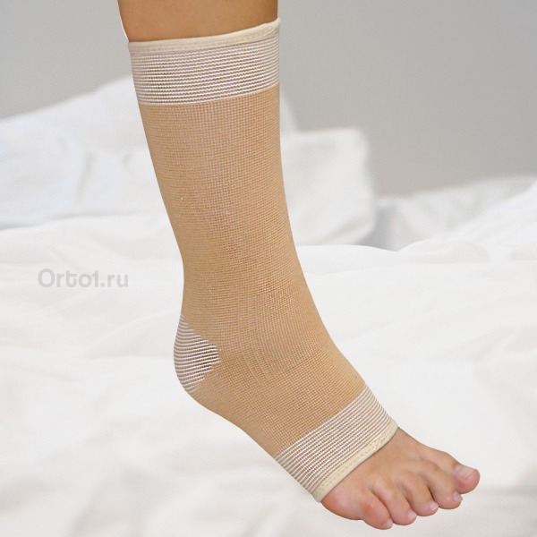 Бандаж для голеностопного сустава У-830, №4 (XL), бежевый