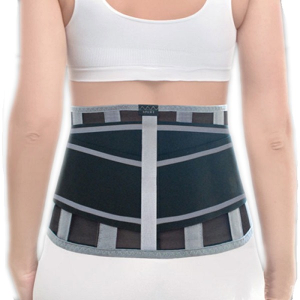 Корсет ортопедический пояснично-крестцовый Б-2502 ПР №6, черно-серый