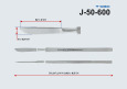 Скальпель глазной брюшистый, средний 140мм Сб-3 (П) J-50-600
