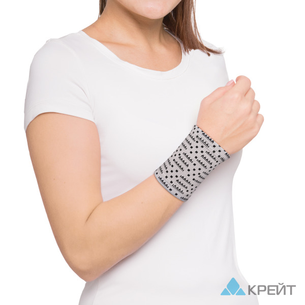 Бандаж для лучезапястного сустава,У-806  №3, серый