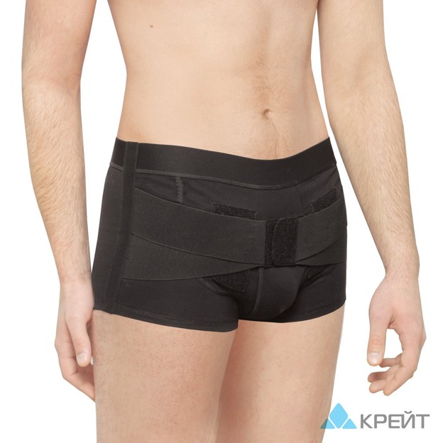 Бандаж грыжевой паховый Б-451, №4 черный