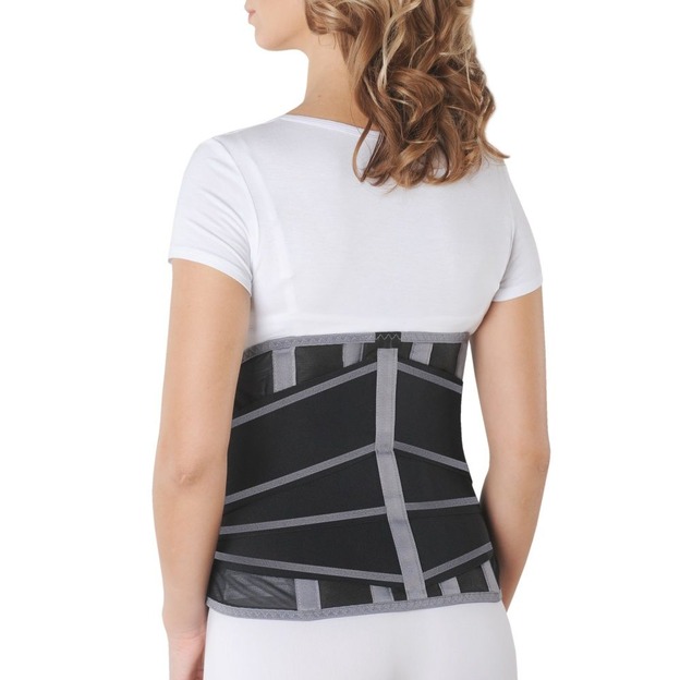 Корсет ортопедический грудопоясничный Б-2503, №5 черно-серый