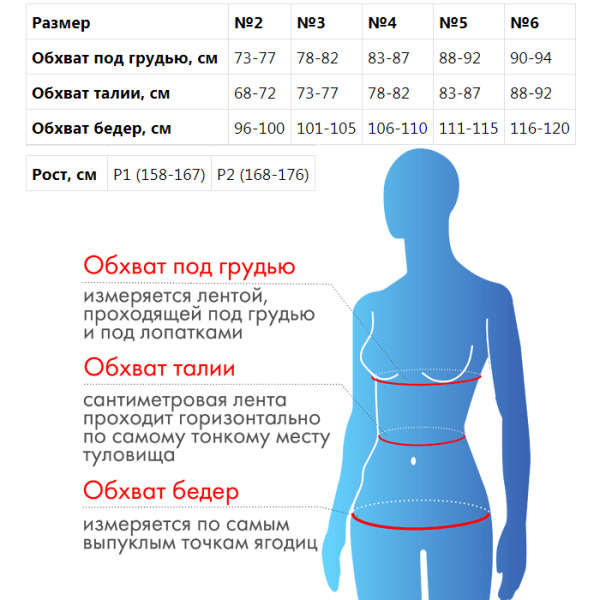 Корсет компрессионный-полуграция Д-207, №5 Р1 черно-бежевый