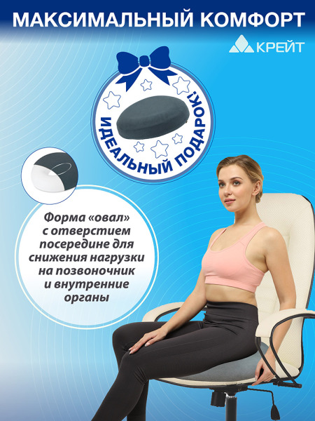 Подушка ортопедическая на сиденье  