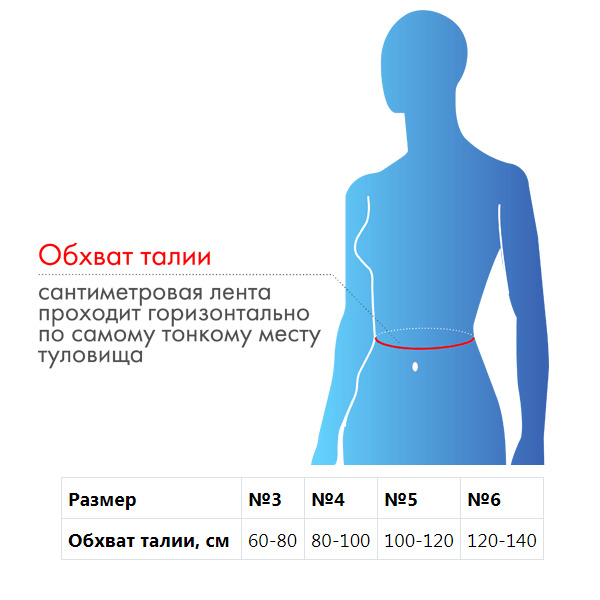 Корсет ортопедический грудопоясничный К-530 №3 бежевый