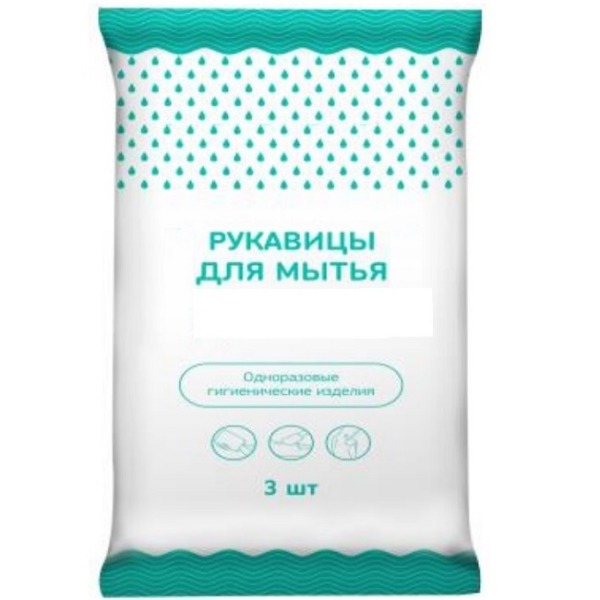 Рукавицы для мытья тела без ламинации