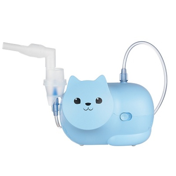 (к)Ингалятор компрессорный OMRON Neko Kat (KRU) детский (голубой)