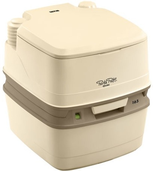 Биотуалет Porta Potti  Qube 165 Luxe  Ivory (цвет слоновой кости) гофро-помпа 92809