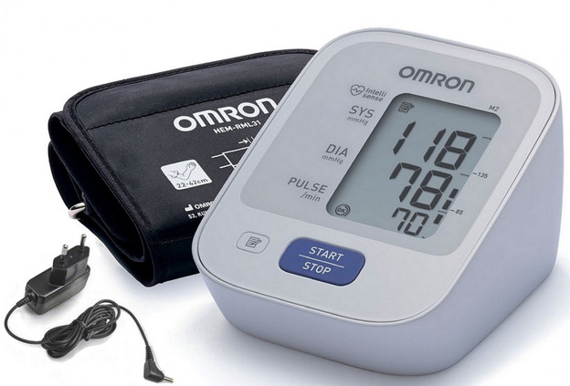 Тонометр OMRON M2 Basic (HEM-7121-ALRU) с адаптером, универсальная манжета (22-42см)