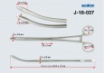 Корнцанг изогнутый для детей 228мм Щ-20-4 (П) J-18-037