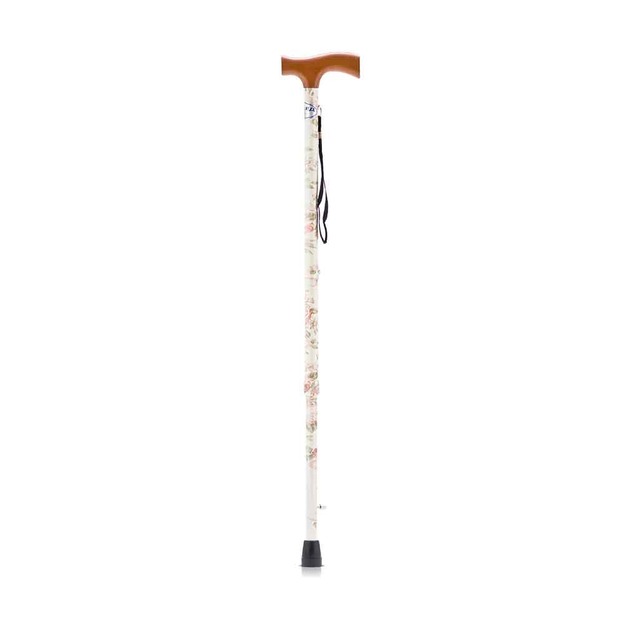 Трость YU821 с УПС алюминиевая с цветами