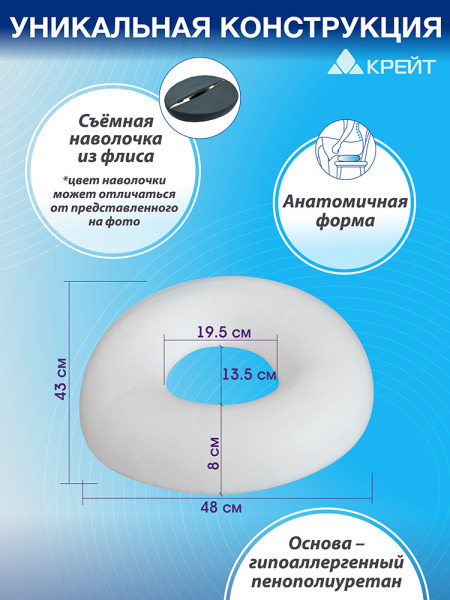 Подушка ортопедическая на сиденье  