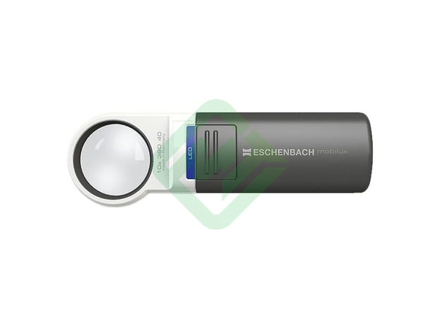 Лупа ручная асферическая Eschenbach с подсветкой mobilux LED, &Oslash;35 мм, 10.0x (38.0 дптр)