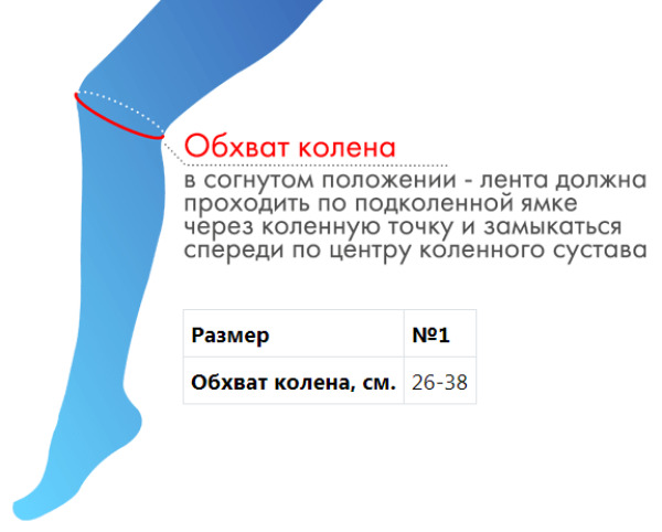 Бандаж для коленного сустава,Е-500  №1, черный